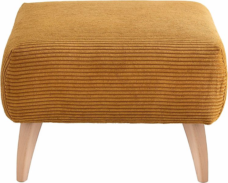 Home affaire Polsterhocker "Colori" Holzfußfarbe wählbar, verschiedene Stof günstig online kaufen