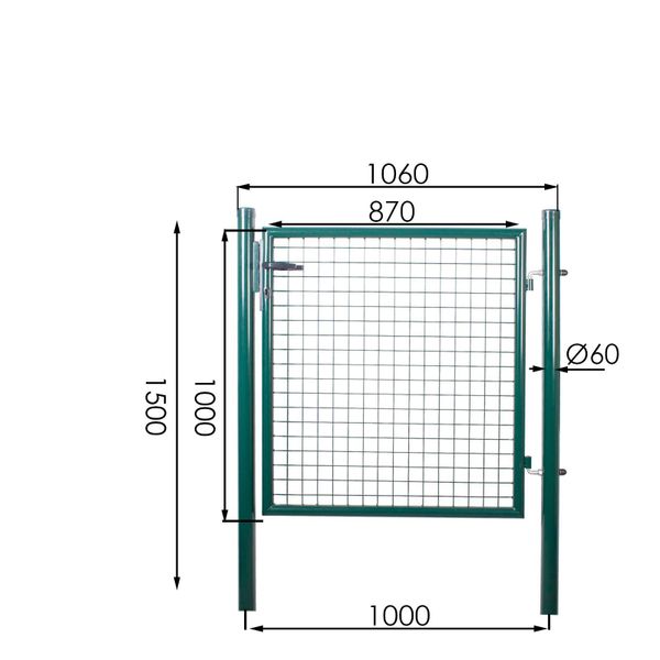 ATTAS Gartentor Gartentor Gartentür Hoftor Gartenpforte günstig online kaufen