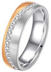 DOOSTI Trauring Schmuck Geschenk Edelstahl Trauring günstig online kaufen