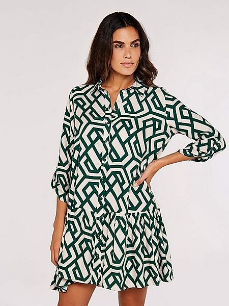 Apricot Minikleid Geo Print Tiered Shirt günstig online kaufen
