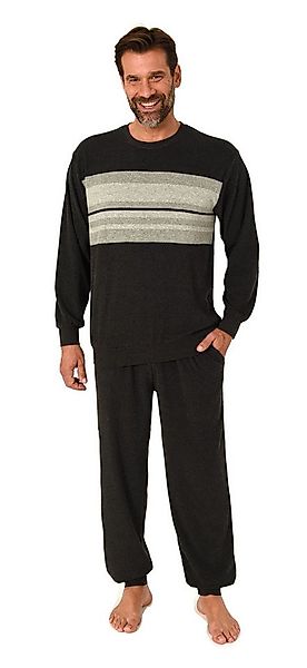 Normann Pyjama Normann Frottee Schlafanzug mit Bruststreifen – auch in Über günstig online kaufen