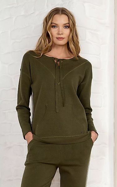 Passioni Strickpullover in Khaki günstig online kaufen