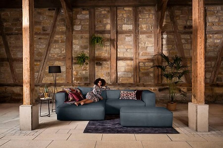 W.SCHILLIG Ecksofa »around-the-block« inklusive Hocker, mit eleganter Biese günstig online kaufen