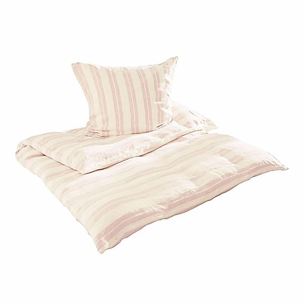 Mirabeau Bettwäsche Bettwäsche Dordogne rosa/creme, 100% günstig online kaufen