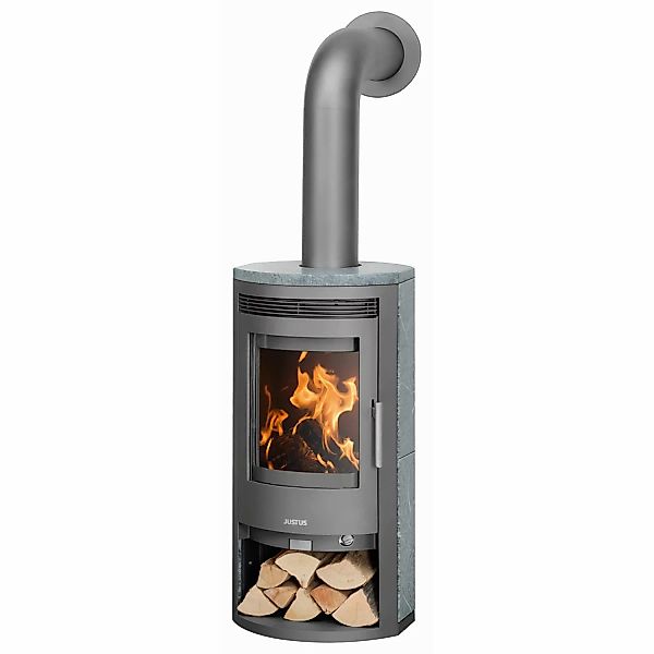 Justus Kaminofen Baltrum D 2.0 Speckstein Gussgrau-Speckstein 5,5 kW günstig online kaufen