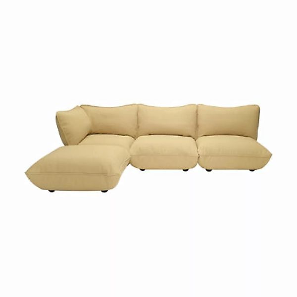 Ecksofa Sumo Corner textil gelb / 4-Sitzer - 301 x 204,5 cm - Fatboy - Gelb günstig online kaufen