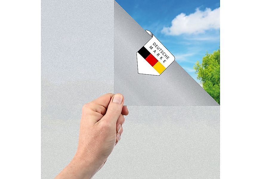 Vaily Fensterfolie Milchglasfolie Matt - Blickdichter Sichtschutz mit UV-Sc günstig online kaufen