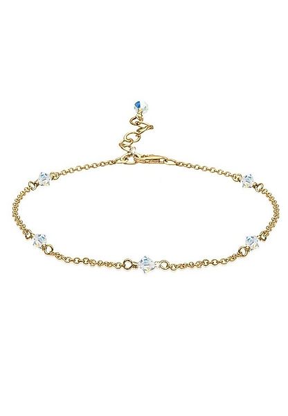 Elli Fußkette Sommer 925 Silber, mit Kristallen von Swarovski® günstig online kaufen