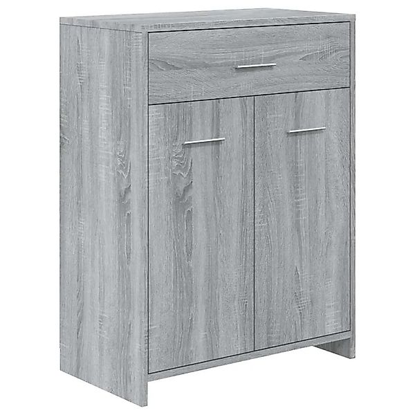 vidaXL Badezimmerschrank Grau Sonoma 60x33x80 cm Holzwerkstoff 815664 günstig online kaufen