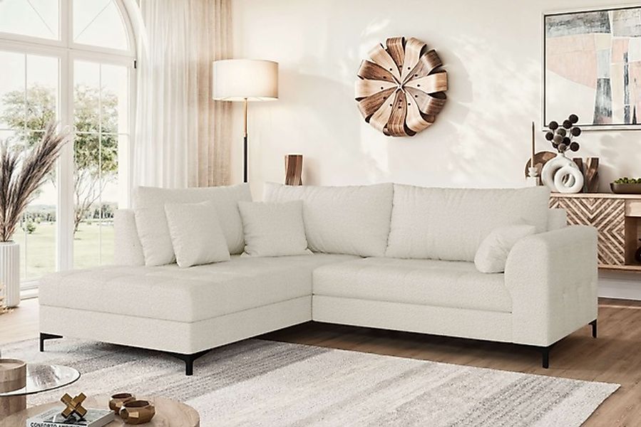 OTTO home Ecksofa »LEEVKE Design-Sofa mit Ottomane rechts/links bestellbar, günstig online kaufen