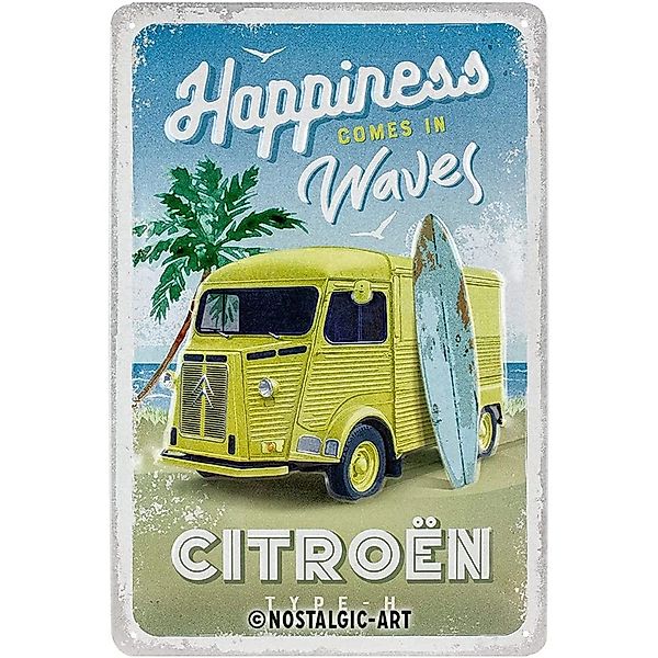 Nostalgic-Art Blechschild 20 x 30cm - Citroen - Citroen Type H Happiness Co günstig online kaufen