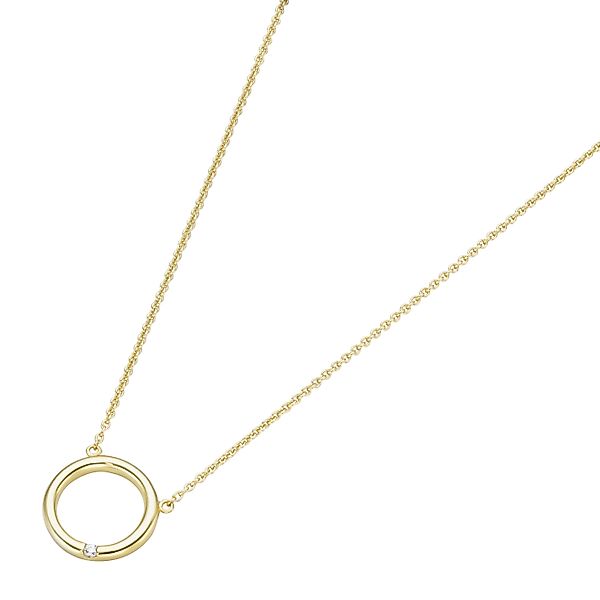 Luigi Merano Collier "kleiner Ring, mit Brillant, Gold 585" günstig online kaufen