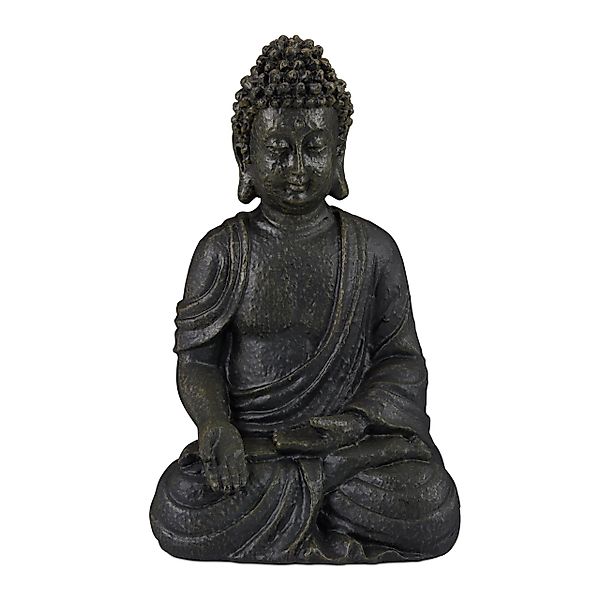 relaxdays Buddhafigur Buddha Figur sitzend 30 günstig online kaufen