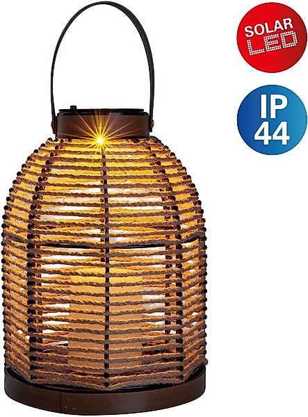 näve LED Solarleuchte "Korbinian", 1 flammig, Schnurbespannung, Haltegriff, günstig online kaufen