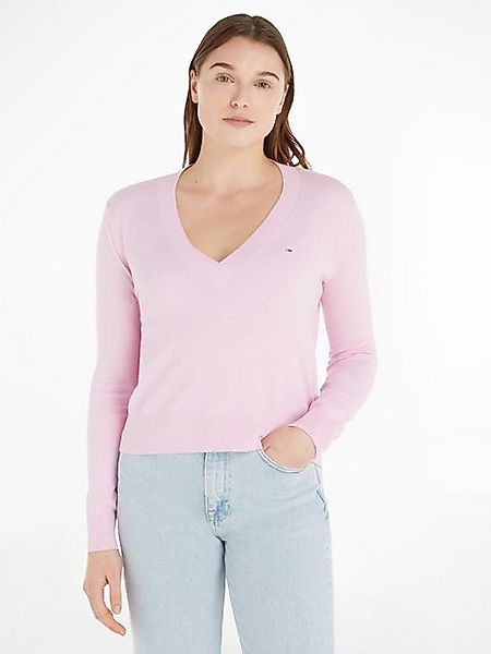 Tommy Jeans V-Ausschnitt-Pullover TJW ESSENTIAL VNECK SWEATER mit Tommy Jea günstig online kaufen