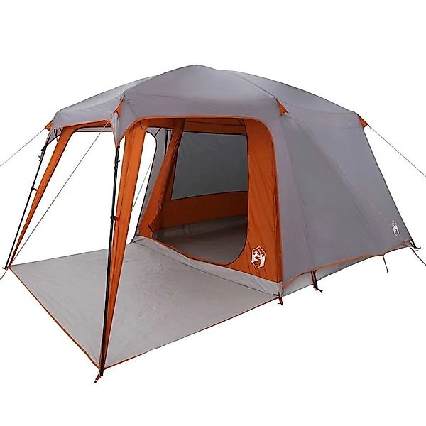 vidaXL Campingzelt mit Vorzelt 5 Personen Grau und Orange Wasserdicht 40095 günstig online kaufen