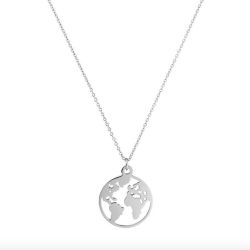 Kim Johanson Kette mit Anhänger Weltkarte, günstig online kaufen