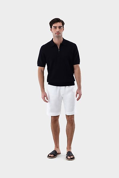 Strick Poloshirt mit Struktur und Reisßverschluss günstig online kaufen