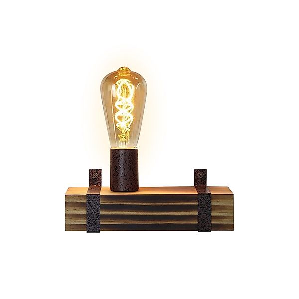 ZMH Wandleuchte E27 Holz Retro Wandlampe günstig online kaufen