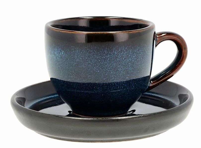 Bitz Blue Espressotasse mit Unterer dunkelbl./schwarz 0,07 l (blau) günstig online kaufen