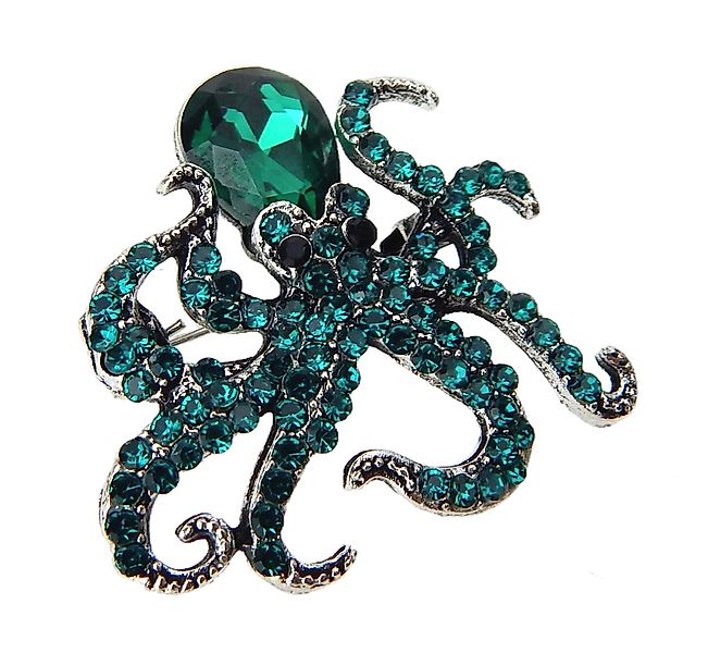 Ella Jonte Brosche, Octopus gold rot günstig online kaufen
