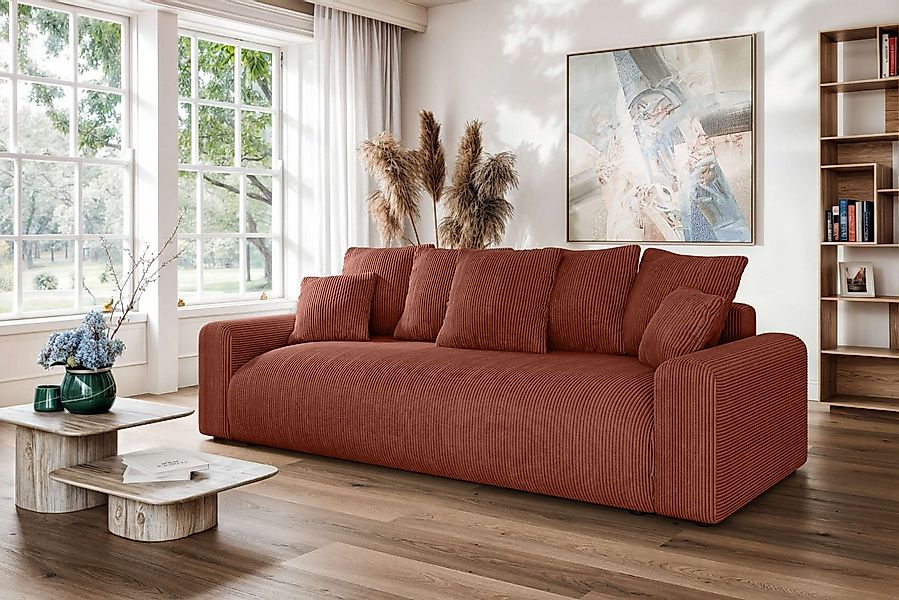 Home affaire Big-Sofa LAKESIDE klein 3-Sitzer Schlafsofa mit Bettkasten, Br günstig online kaufen