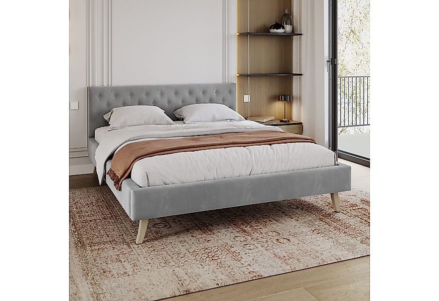 FDM Polsterbett ZUZA modern mit Bettkasten MADE IN EU - mit hochwertigem Ve günstig online kaufen