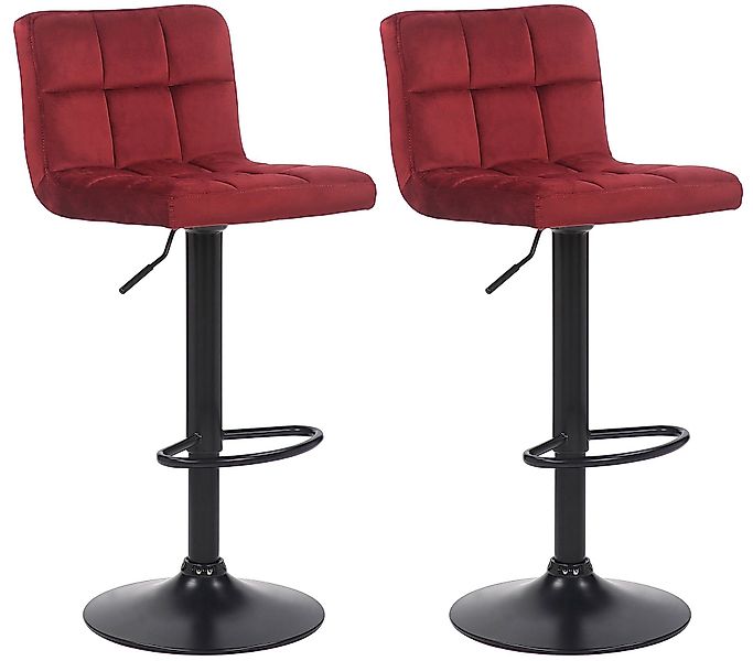 CLP Barhocker Feni Samt (2er Set, günstig online kaufen