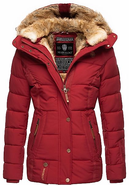 Marikoo Winterjacke "Nekoo" mitKapuze stylische Damen Steppjacke mit großer günstig online kaufen