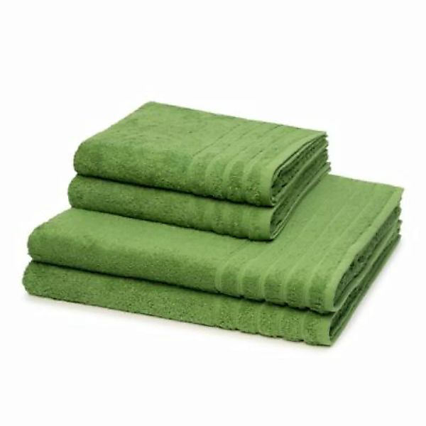 wewofashion® 2 X Handtuch 2 X Duschtuch - im Set AIDA Handtücher grün günstig online kaufen