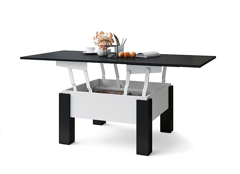 designimpex Couchtisch Design Oslo Tisch höhenverstellbar günstig online kaufen