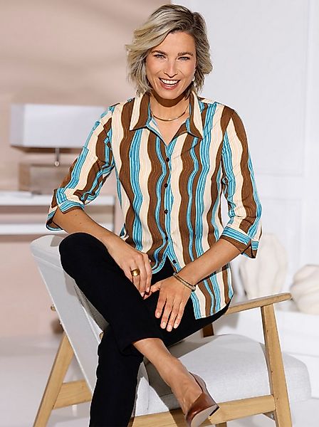 Sieh an! Klassische Bluse 3/4-Arm-Bluse 3/4-Arm günstig online kaufen