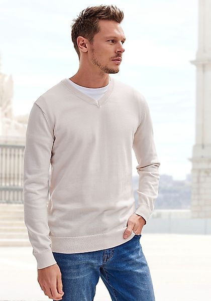 H.I.S Strickpullover mit V-Ausschnitt, Pullover aus günstig online kaufen