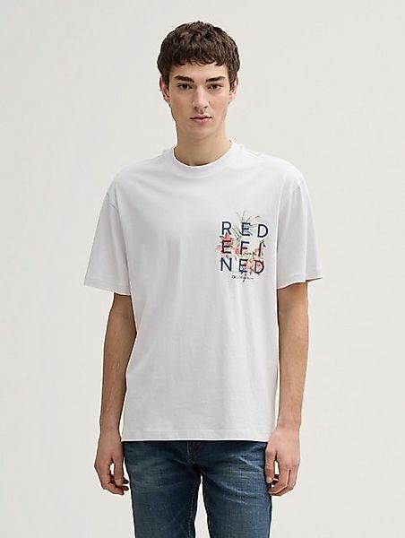 TOM TAILOR Denim T-Shirt Relaxed Fit T-Shirt mit Rücken-Print günstig online kaufen