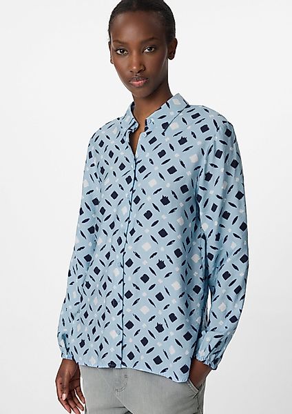 comma Langarmbluse Bluse Strukturierte Hemdbluse mit günstig online kaufen