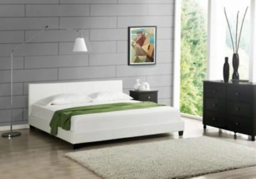 en.casa Modernes Doppelbett Ehebett Polsterbett 180x200cm inkl. Lattenrost günstig online kaufen