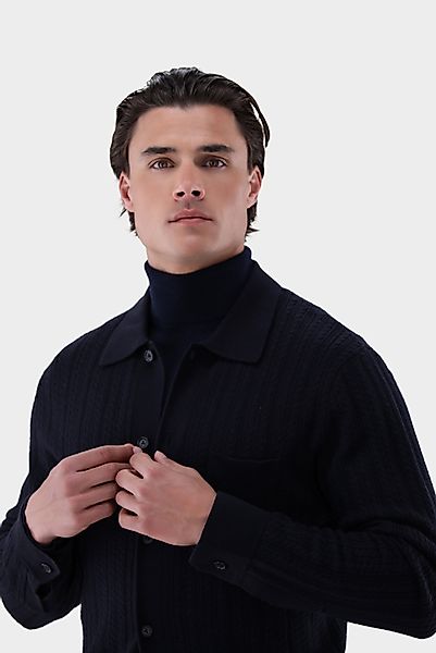 Hemdjacke gestrickt mit Zopfmuster günstig online kaufen