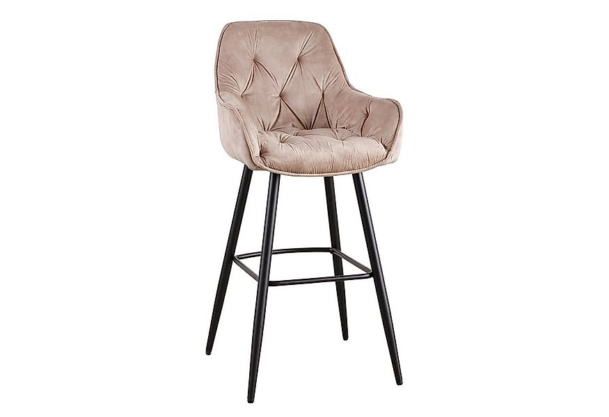 riess-ambiente Barhocker MILANO champagner / schwarz (Einzelartikel, 1 St), günstig online kaufen