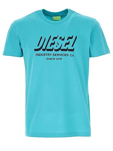 Diesel Rundhalsshirt Logo Print Slim Fit Bio Baumwolle - T-DIEGOS-A5 5II Tü günstig online kaufen