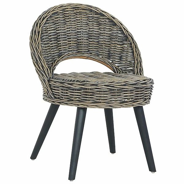 vidaXL Sessel Kubu-Rattan Schwarz günstig online kaufen