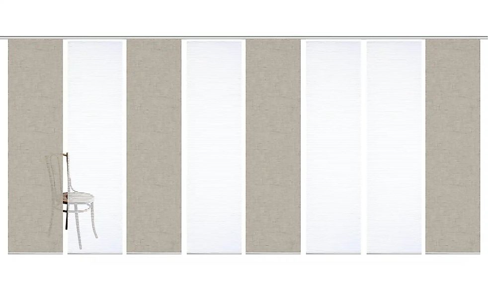 HOME in green Schiebevorhang   ¦ braun ¦ Synthetik ¦ Maße (cm): B: 60 H: 24 günstig online kaufen