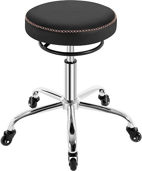 Woltu Drehhocker (1 St), 360° drehbar, mit Rollen, runder Hocker günstig online kaufen