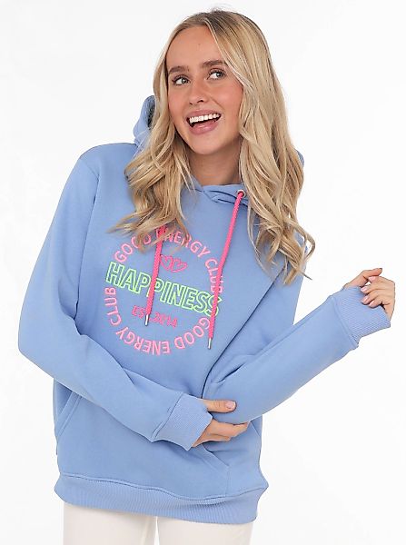 Zwillingsherz Sweatshirt, gestickter Schriftzug, Kapuze, Langarm, Känguruta günstig online kaufen