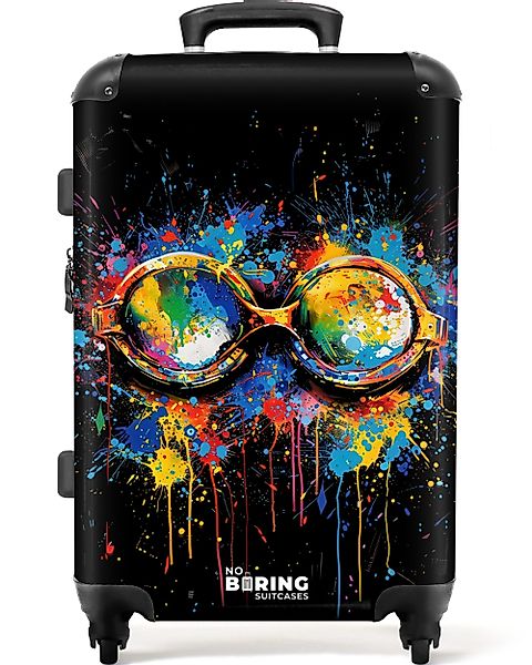 NoBoringSuitcases.com© Hartschalen-Trolley Schwimmbrille mit Graffiti 67 günstig online kaufen