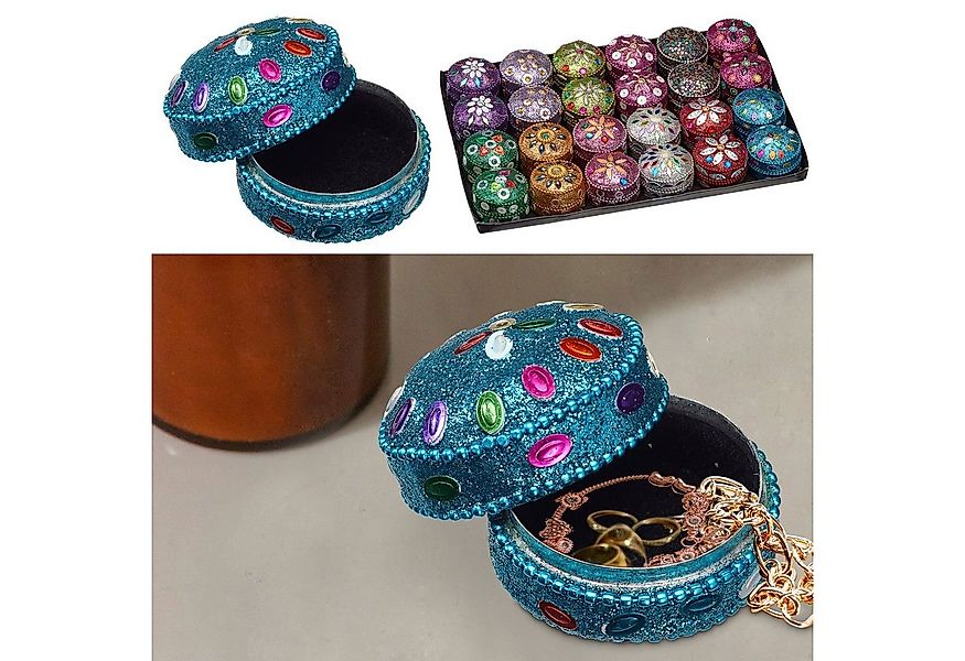 CEPEWA Aufbewahrungsbox Schmuckdose Orient 24er Set Ø4,5cm Schmuckkästchen günstig online kaufen