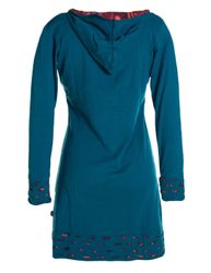 Vishes Midikleid Langarm-Shirtkleid Hoodie-Kleid mit Kapuze günstig online kaufen
