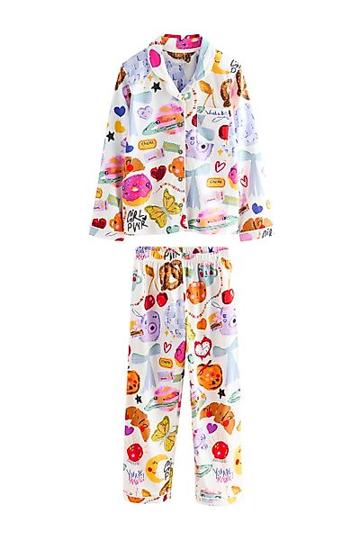Next Pyjama Pyjama mit Knopfleiste (2 günstig online kaufen