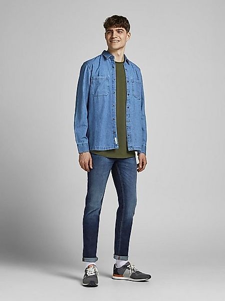 Jack & Jones Herren Rundhals T-Shirt JJEBASHER Regular Fit günstig online kaufen