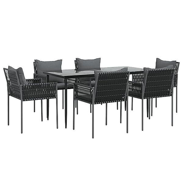 vidaXL Garten-Essgruppe 7-tlg. Garten-Essgruppe mit Kissen günstig online kaufen