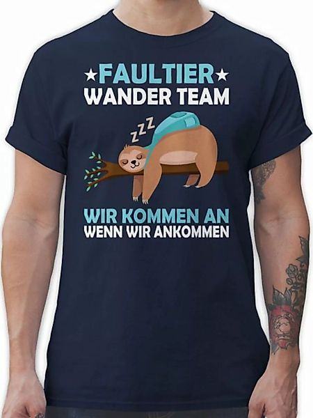 Shirtracer T-Shirt Faultier Wander Team Hiking Sprüche Statement mit Spruch günstig online kaufen